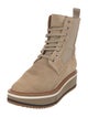 Robert Clergerie Suede Combat Boots
