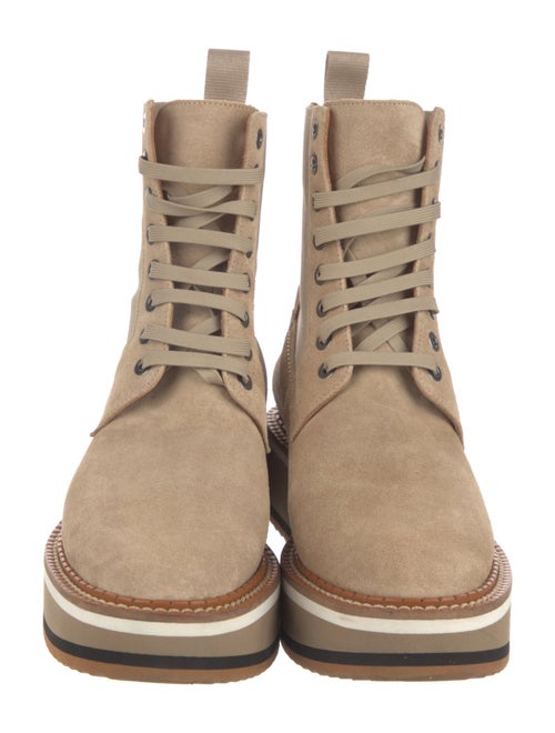 Robert Clergerie Suede Combat Boots