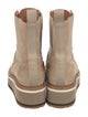 Robert Clergerie Suede Combat Boots