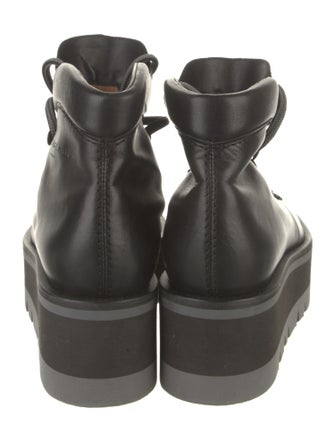 Robert Clergerie Leather Lace-Up Boots
