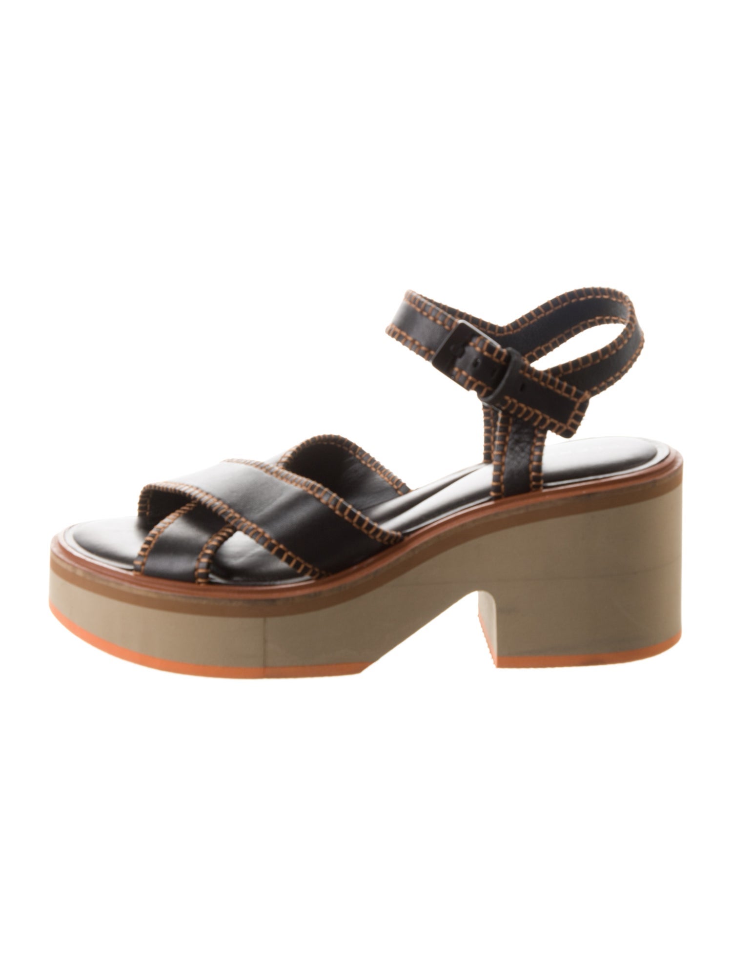Robert Clergerie Leather Slingback Sandals