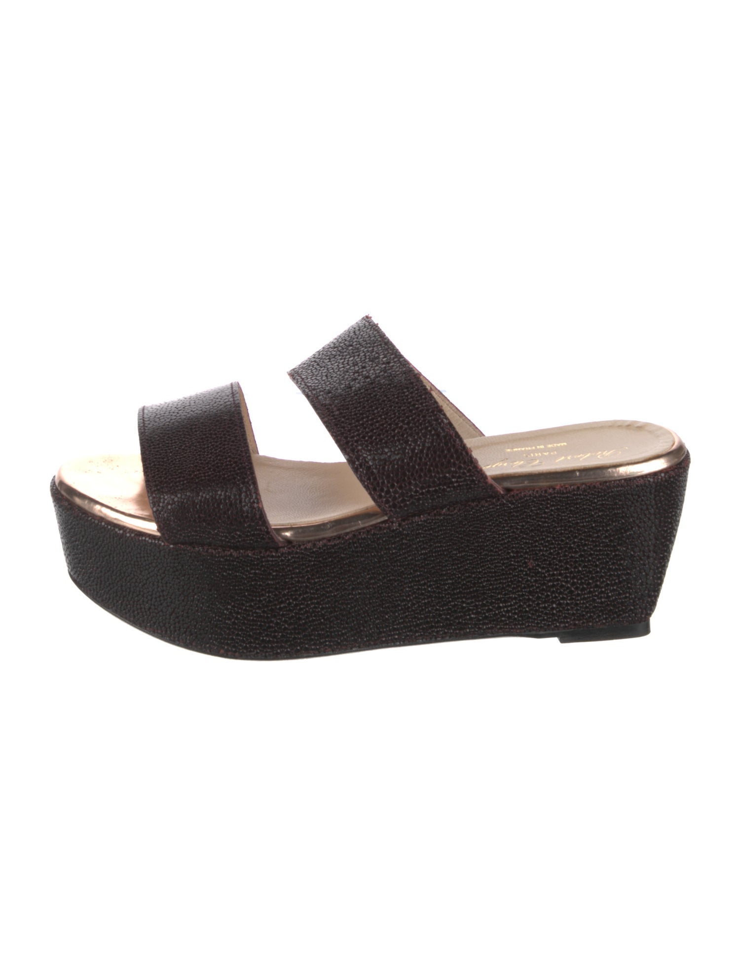 Robert Clergerie Leather Slides