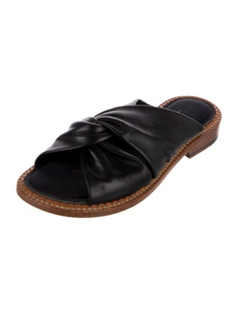 Robert Clergerie Leather Slides