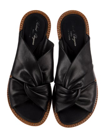 Robert Clergerie Leather Slides