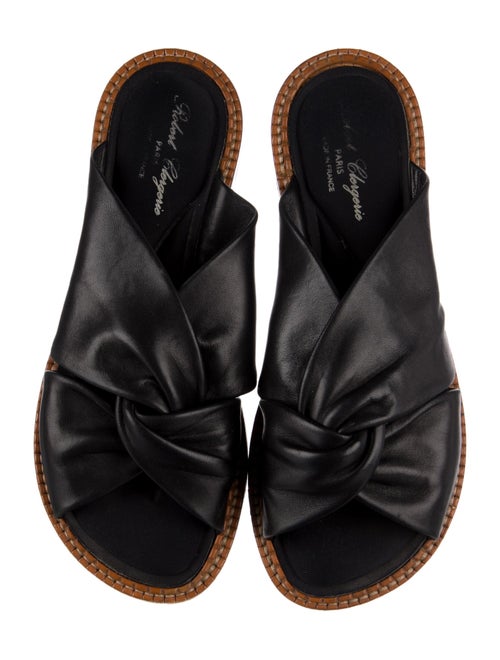 Robert Clergerie Leather Slides