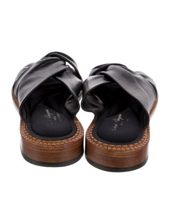 Robert Clergerie Leather Slides