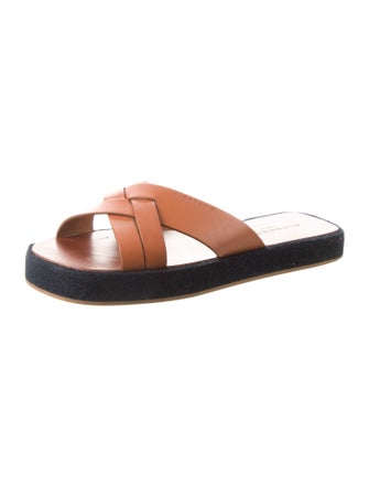 Robert Clergerie Leather Slides