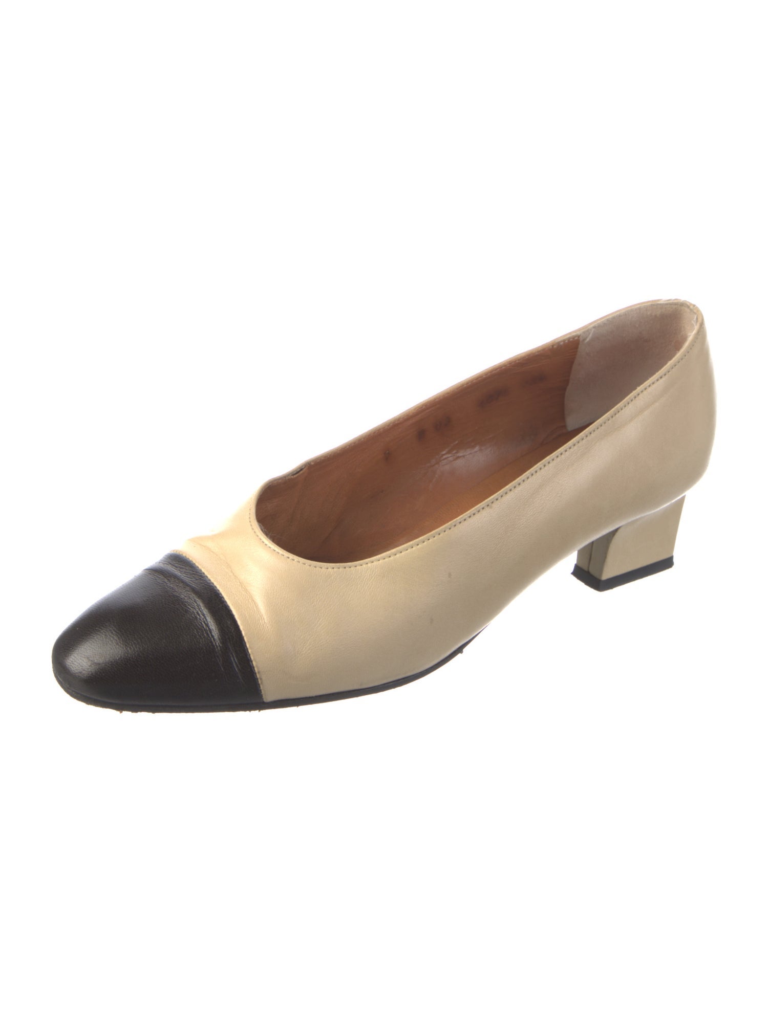 Robert Clergerie Leather Colorblock Pattern Pumps