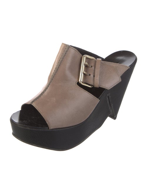 Robert Clergerie Leather Slides