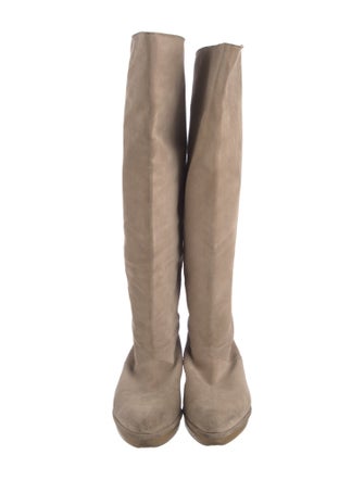 Robert Clergerie Suede Riding Boots