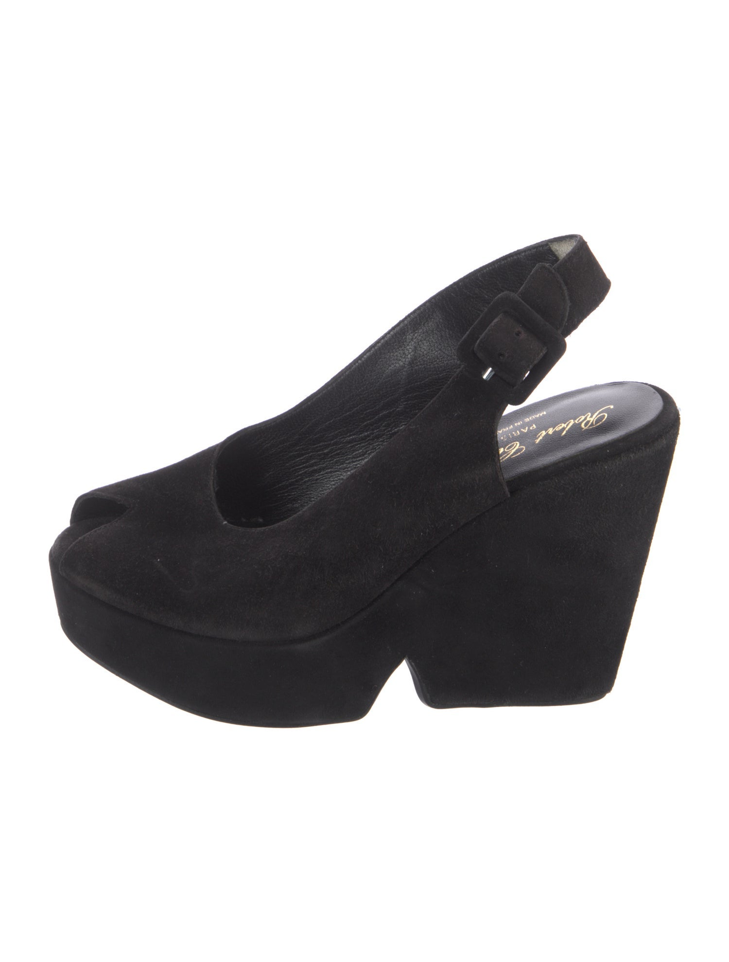 Robert Clergerie Suede Slingback Pumps