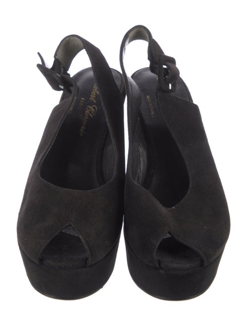 Robert Clergerie Suede Slingback Pumps