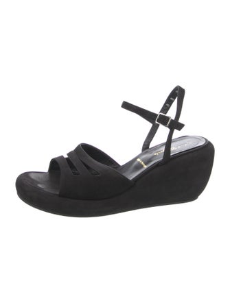 Robert Clergerie Suede Slingback Sandals