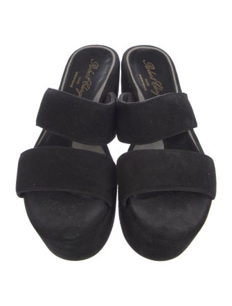 Robert Clergerie Suede Slides