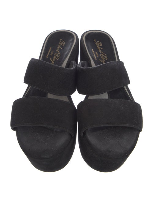 Robert Clergerie Suede Slides