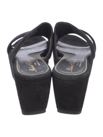 Robert Clergerie Suede Slides