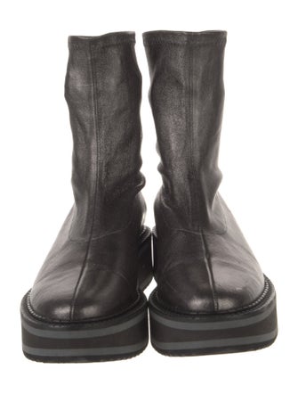 Robert Clergerie Leather Sock Boots