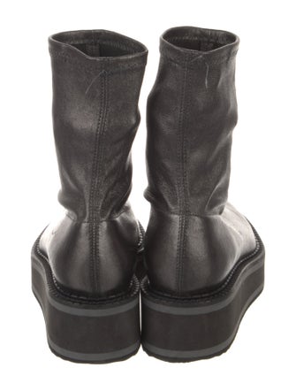 Robert Clergerie Leather Sock Boots