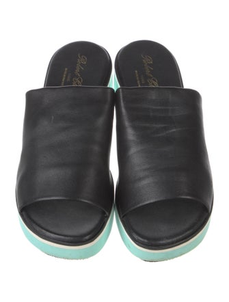 Robert Clergerie Leather Slides