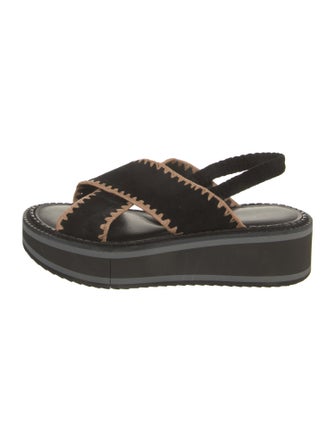 Robert Clergerie Suede Slingback Sandals