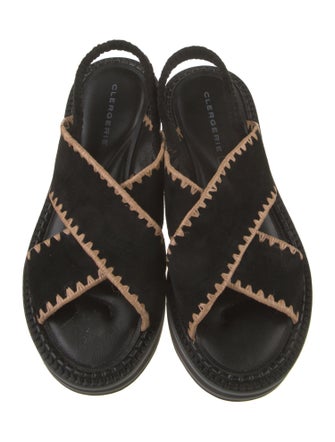 Robert Clergerie Suede Slingback Sandals