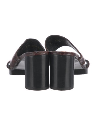 Robert Clergerie Crocodile Slides