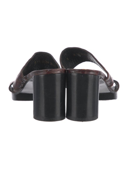 Robert Clergerie Crocodile Slides