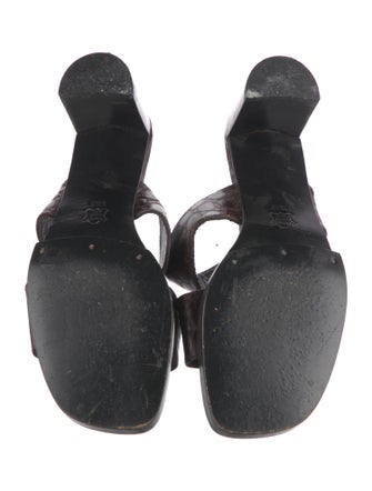 Robert Clergerie Crocodile Slides