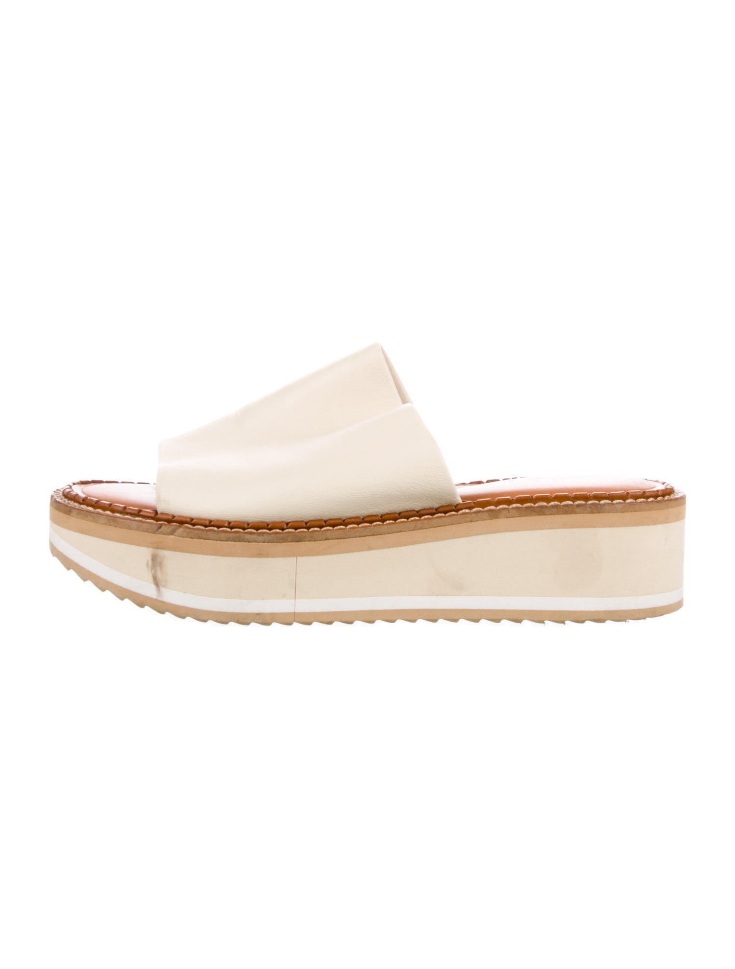 Robert Clergerie Leather Slides