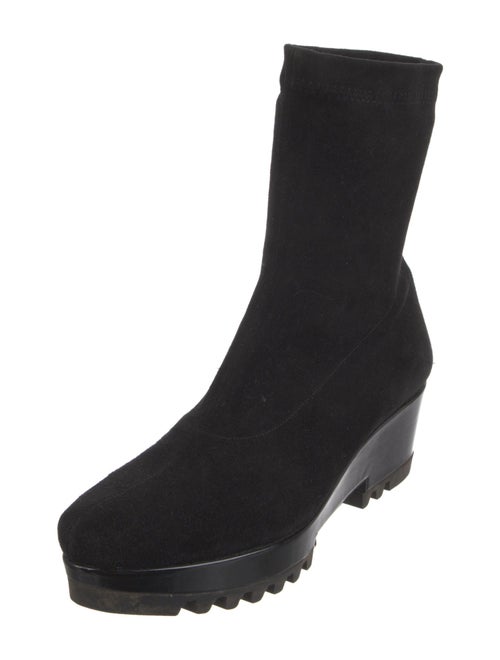 Robert Clergerie Suede Sock Boots