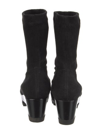 Robert Clergerie Suede Sock Boots