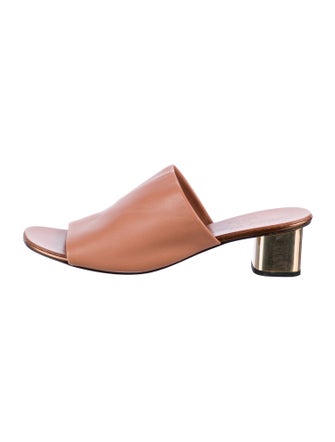 Robert Clergerie Leather Slides