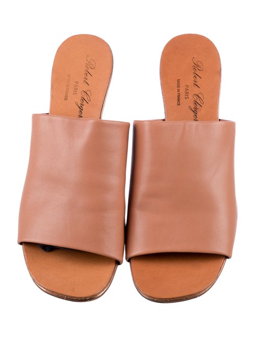 Robert Clergerie Leather Slides