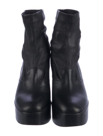 Robert Clergerie Leather Sock Boots