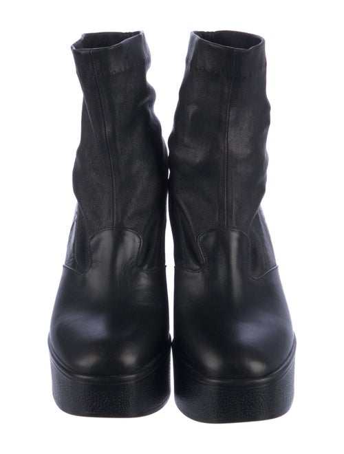 Robert Clergerie Leather Sock Boots