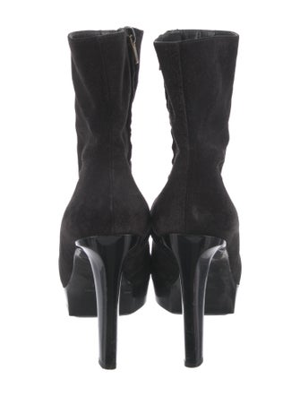 Robert Clergerie Suede Cutout Accent Boots