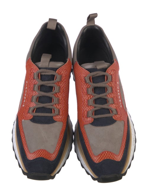 Robert Clergerie Suede Printed Athletic Sneakers