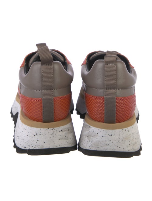 Robert Clergerie Suede Printed Athletic Sneakers