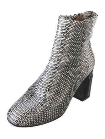 Robert Clergerie Snakeskin Animal Print Boots