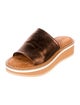 Robert Clergerie Leather Slides