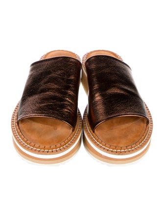 Robert Clergerie Leather Slides