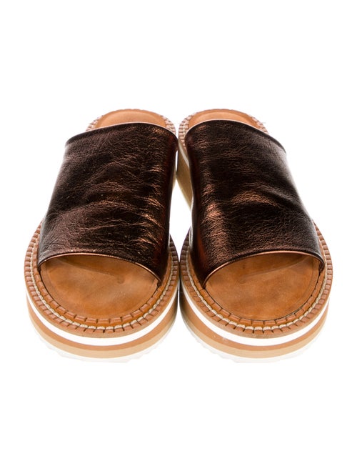 Robert Clergerie Leather Slides