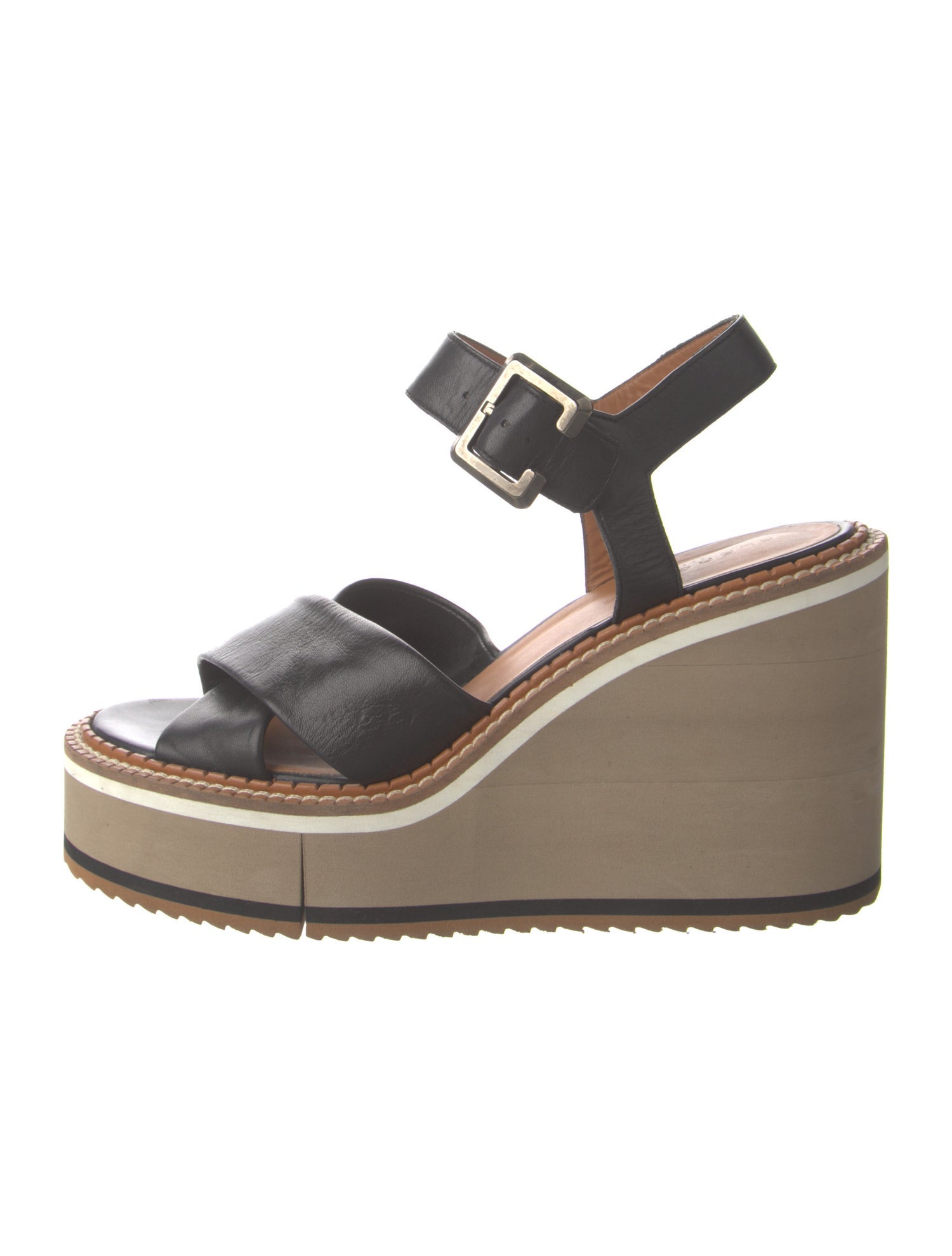 Robert Clergerie Leather Slingback Sandals