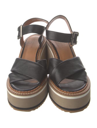 Robert Clergerie Leather Slingback Sandals