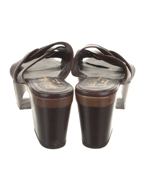 Robert Clergerie Leather Slides