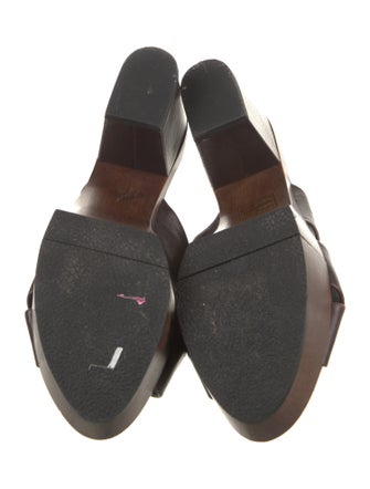 Robert Clergerie Leather Slides