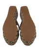 Robert Clergerie Straw Animal Print Espadrilles