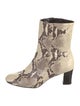 Robert Clergerie Embossed Leather Animal Print Boots