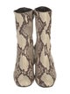 Robert Clergerie Embossed Leather Animal Print Boots