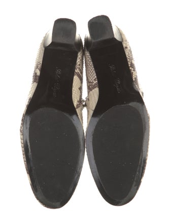 Robert Clergerie Embossed Leather Animal Print Boots